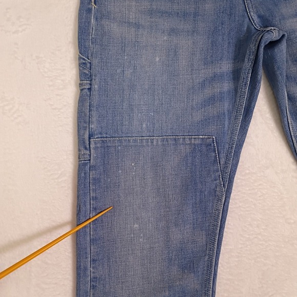 Pilcro Anthropologie Carpenter Jeans Light Wash Distressed No 30 (34x29) - Picture 2 of 15